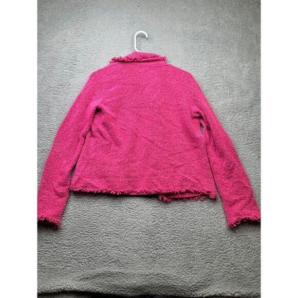 Sigrid Olsen Wool blend fringe button down jacket size small petite - Picture 7 of 11